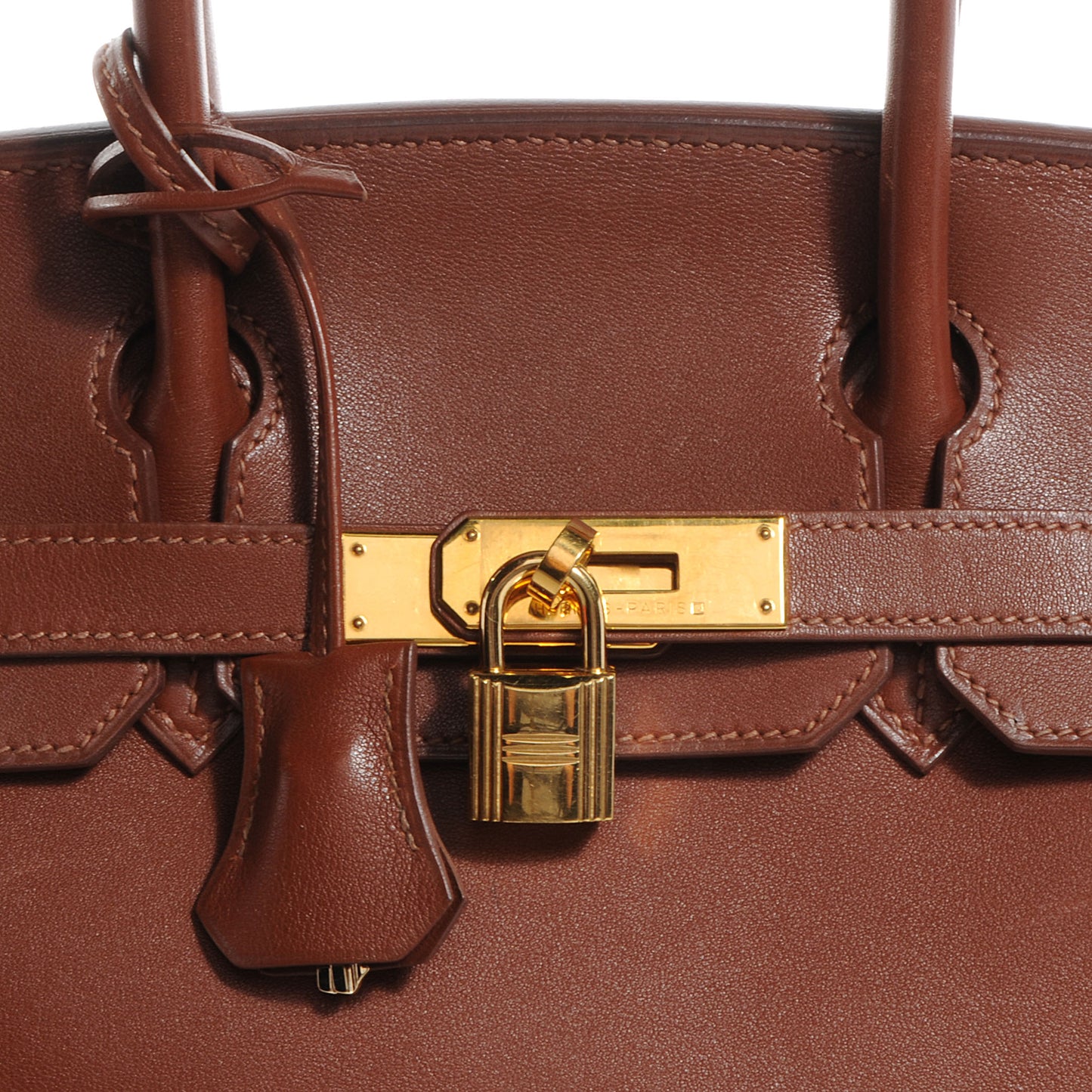 Box Leather Birkin 30 Noisette