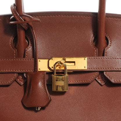 Hermes Box Leather Birkin 30 Noisette 9 of 9