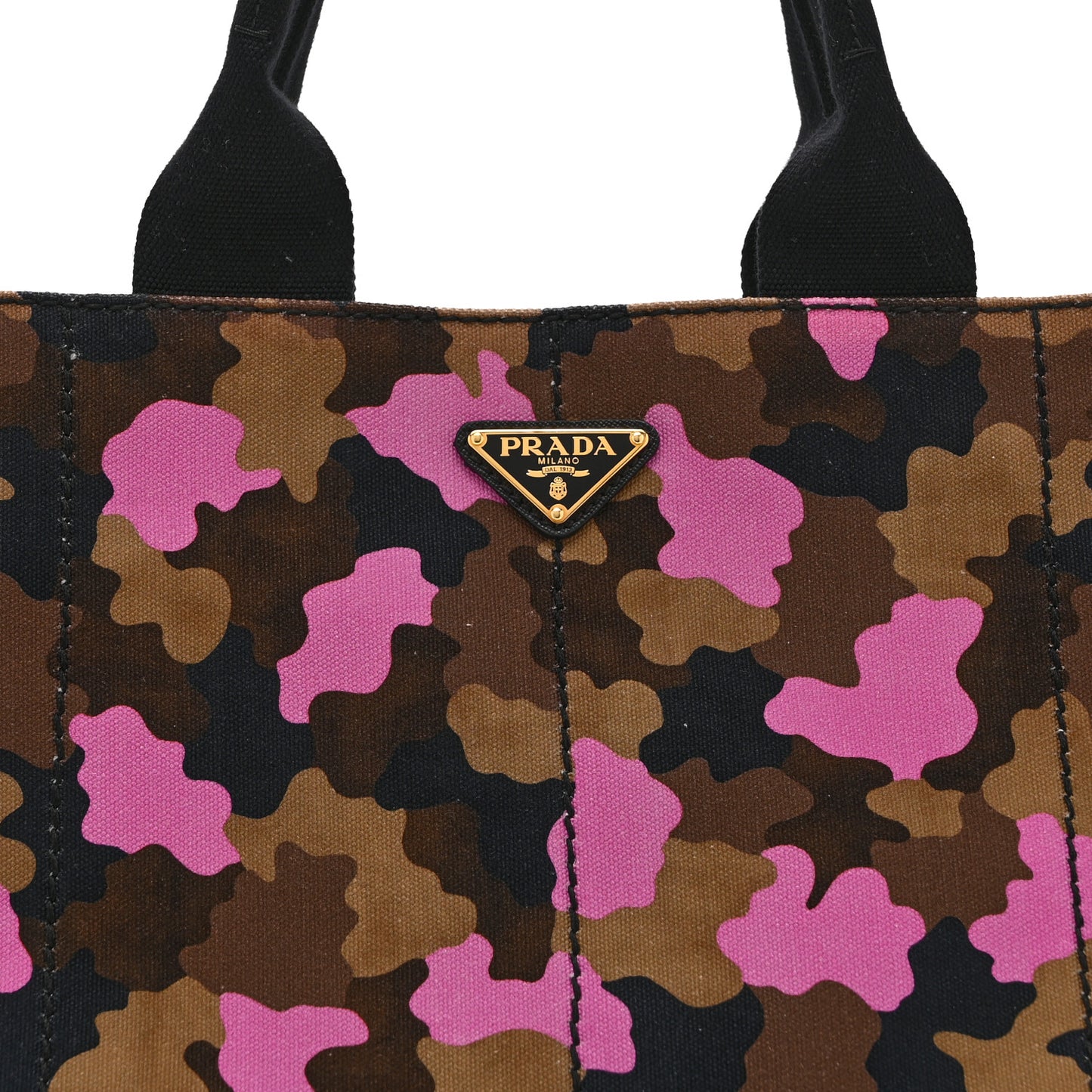 Canapa Camouflage Tote  Pink Brown