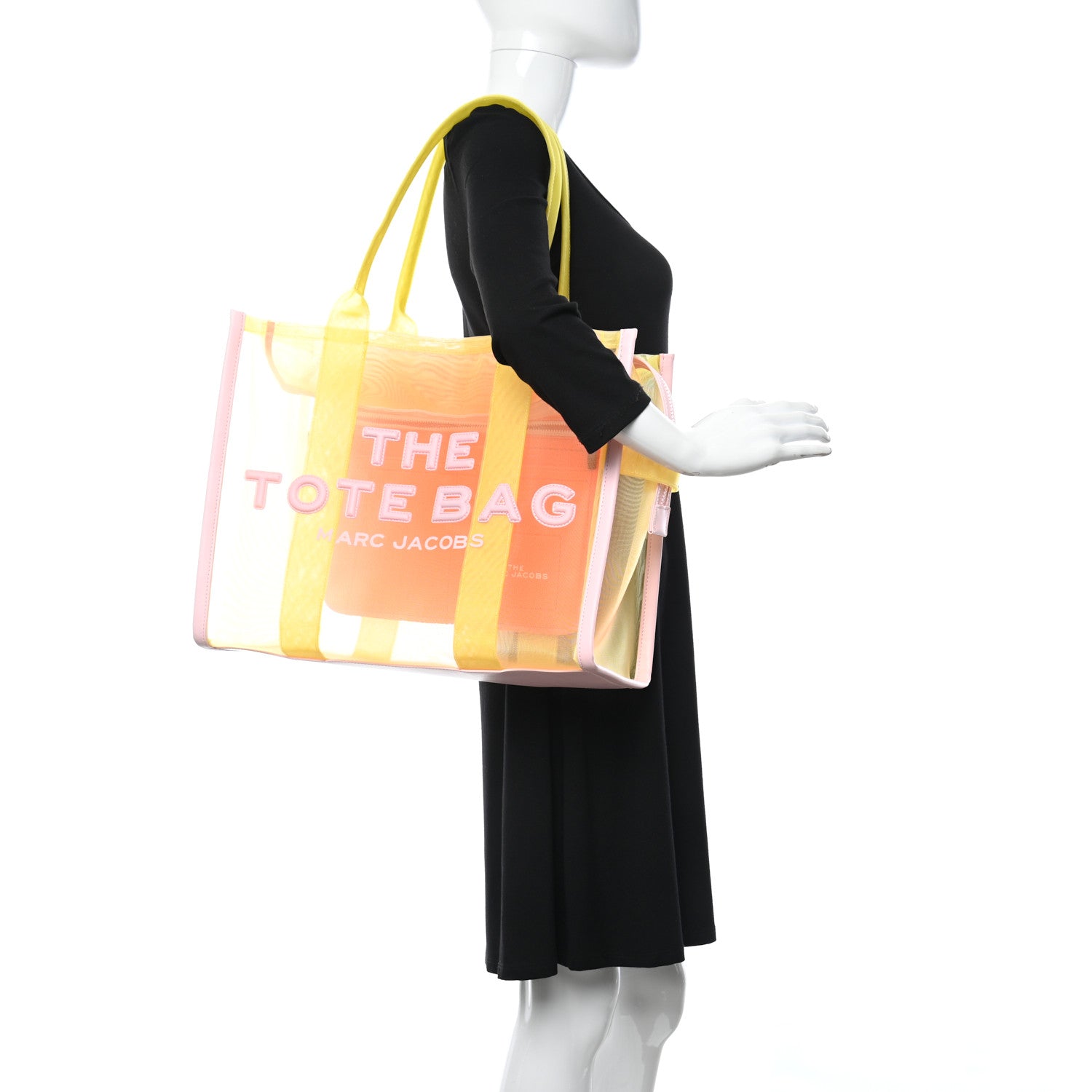Marc Jacobs Nylon The Mesh Medium Tote Bag Yellow Multicolor 2 of 11