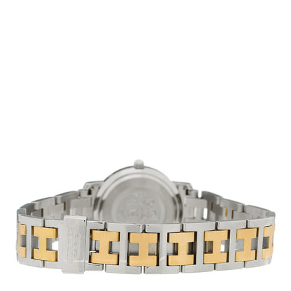 Hermes Stainless Steel 24mm Clipper Quartz Watch Gold 3 of 4