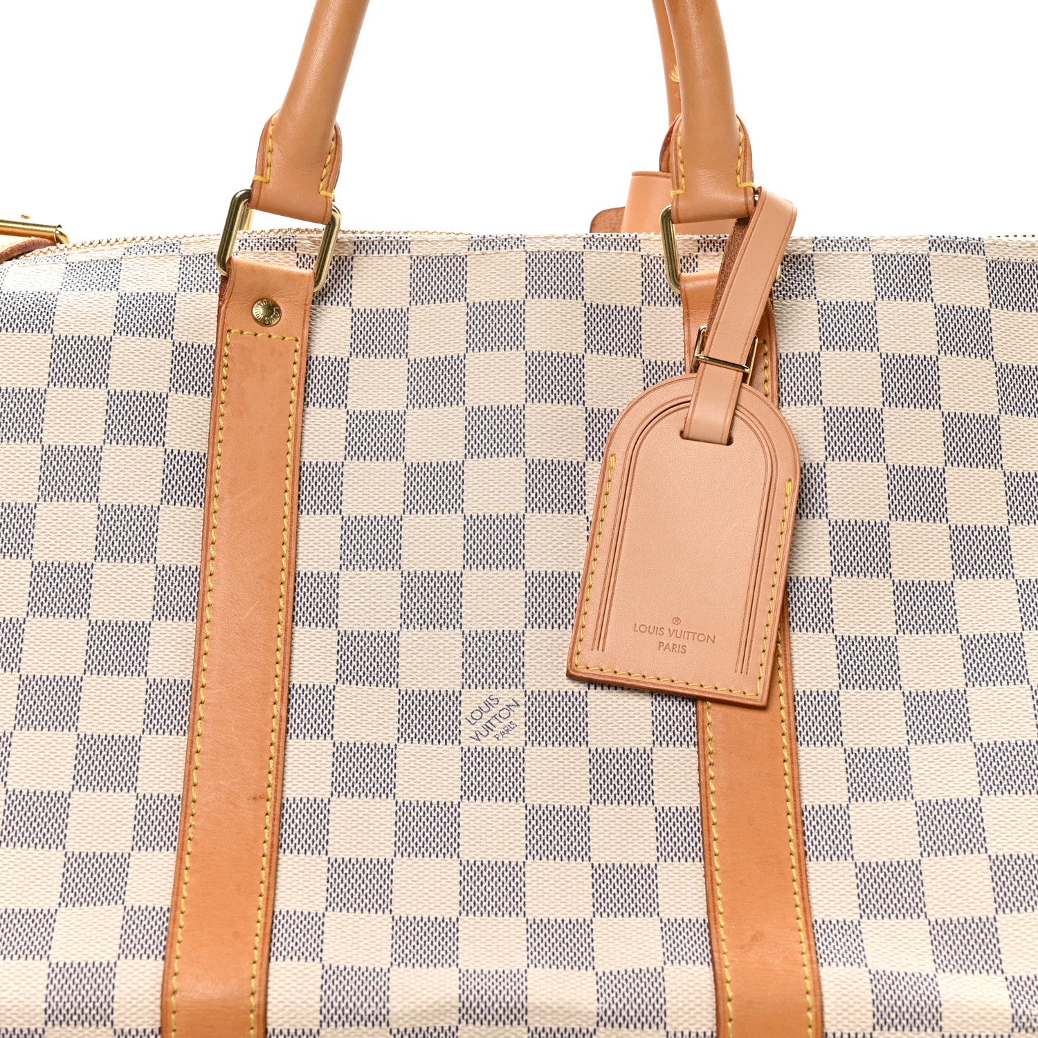Louis Vuitton Damier Azur Keepall Bandouliere 55 7 of 10