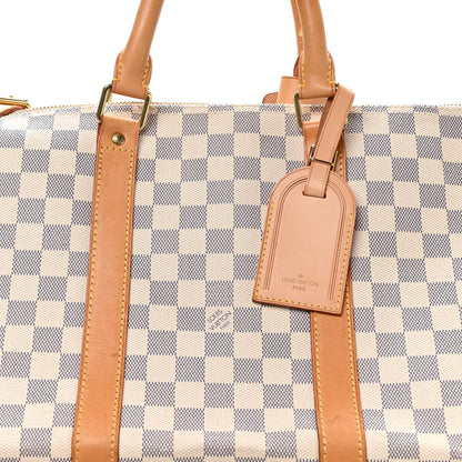 Louis Vuitton Damier Azur Keepall Bandouliere 55 7 of 10