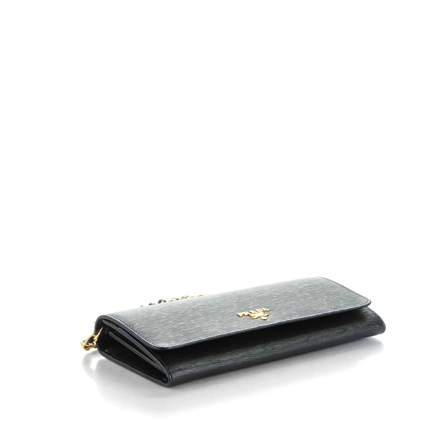 Vitello Move Oro Chain Wallet Nero Black
