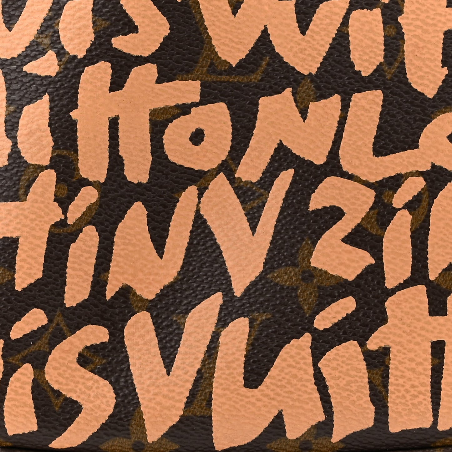 Monogram Graffiti Pochette Accessories Peach