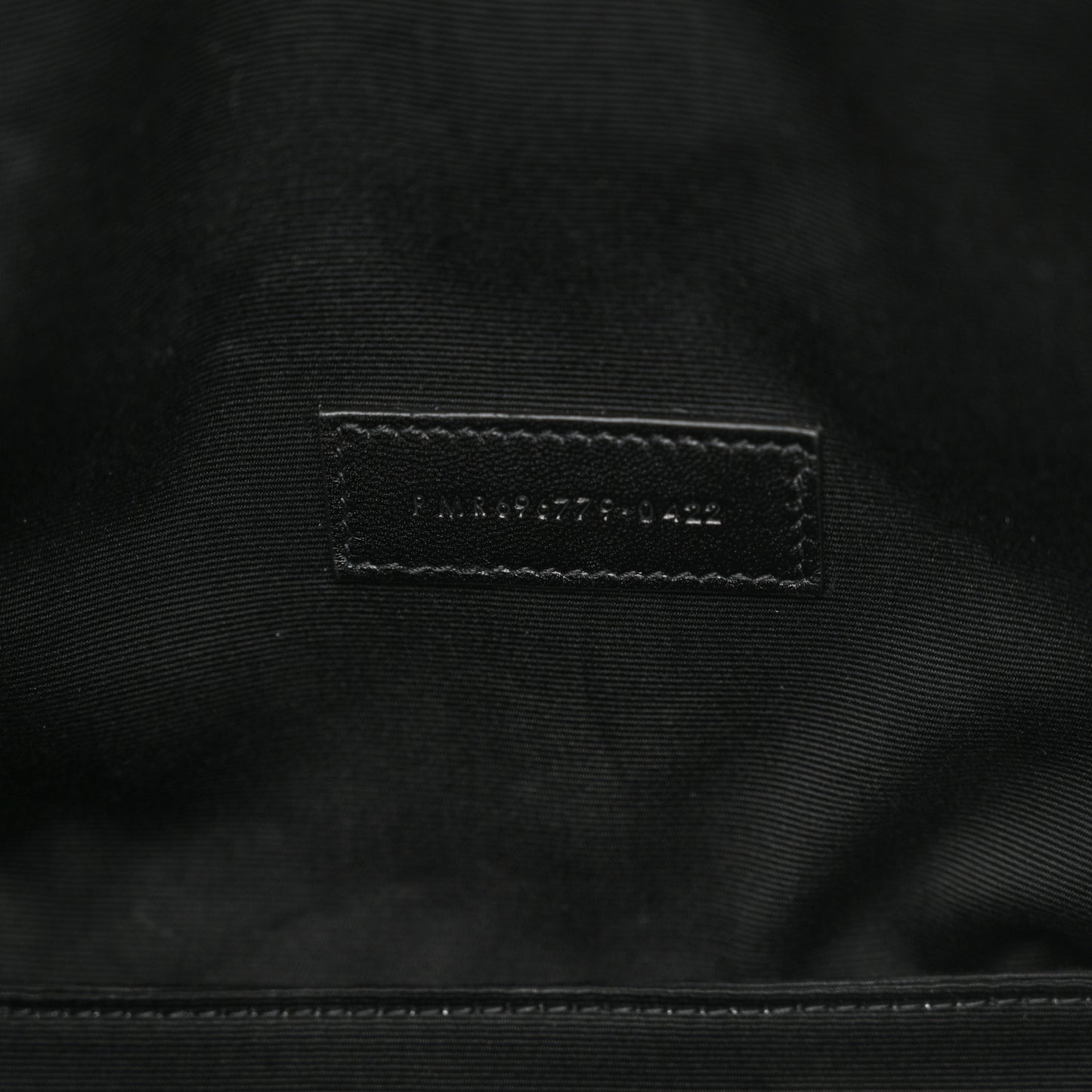 Lambskin Monogram Medium Sade Puffer Pouch Black
