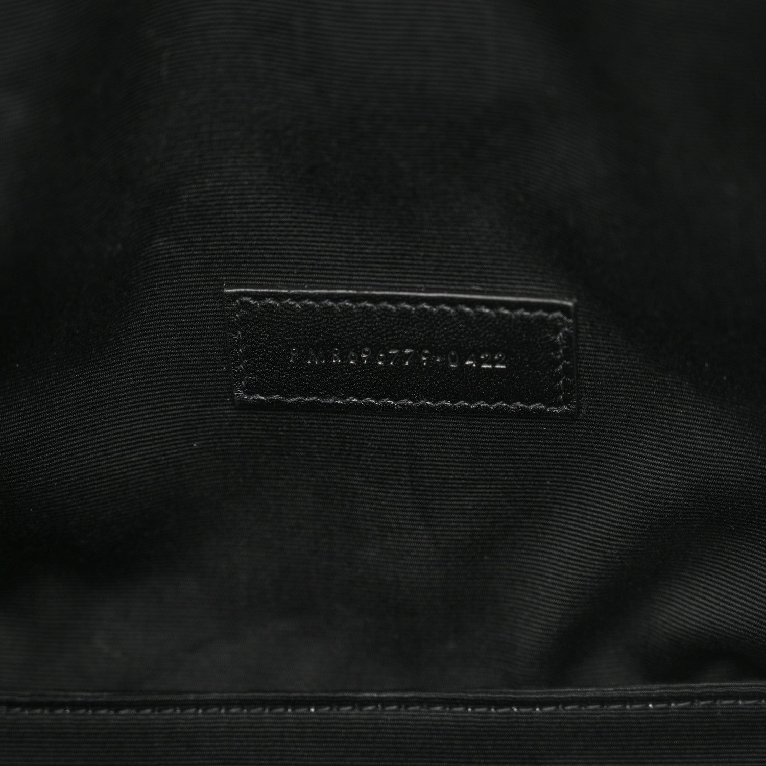 Saint Laurent Lambskin Monogram Medium Sade Puffer Pouch Black 7 of 11
