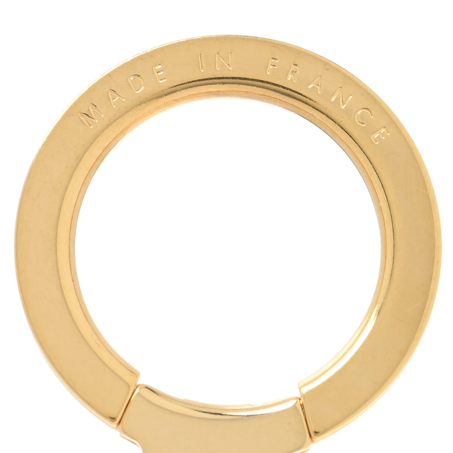 Metal Pochette Extender Key Ring Chain Gold