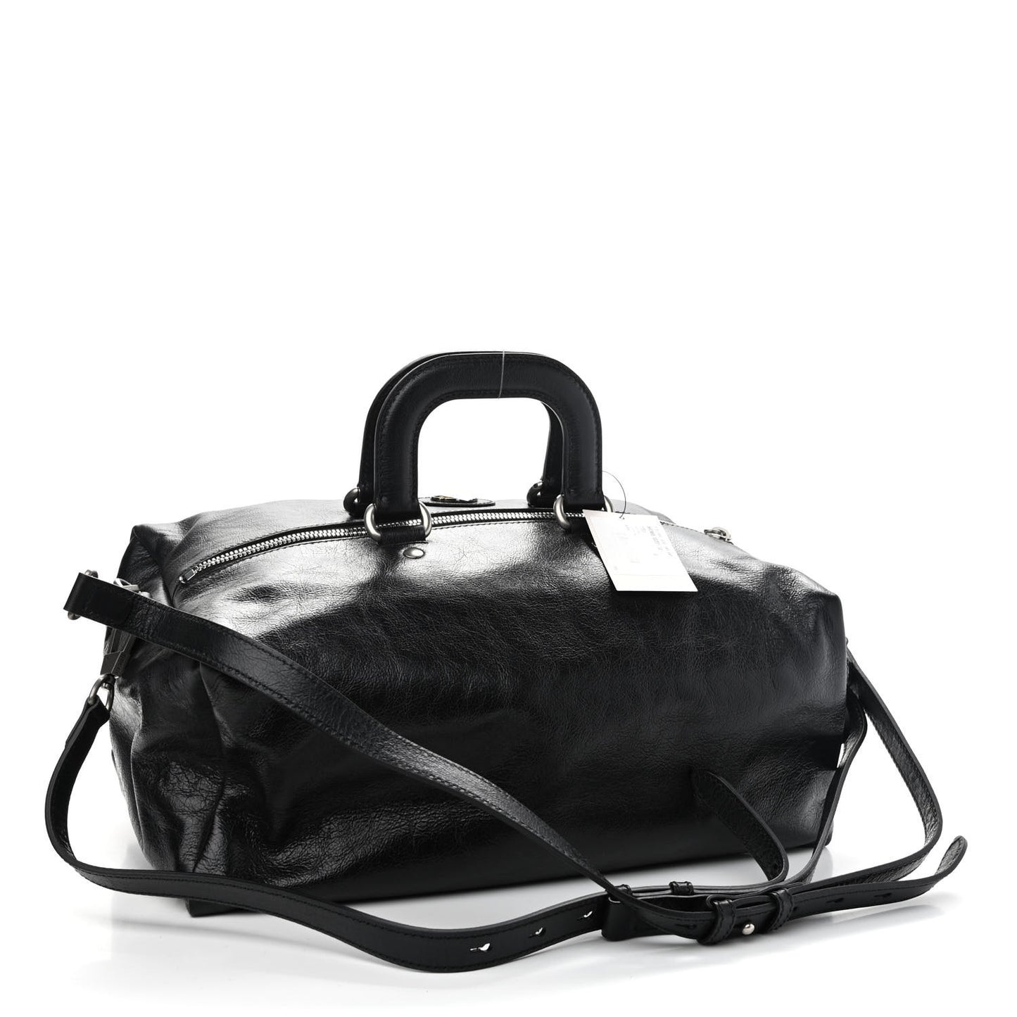 Fluffy Calfskin Morpheus Convertible Backpack Black