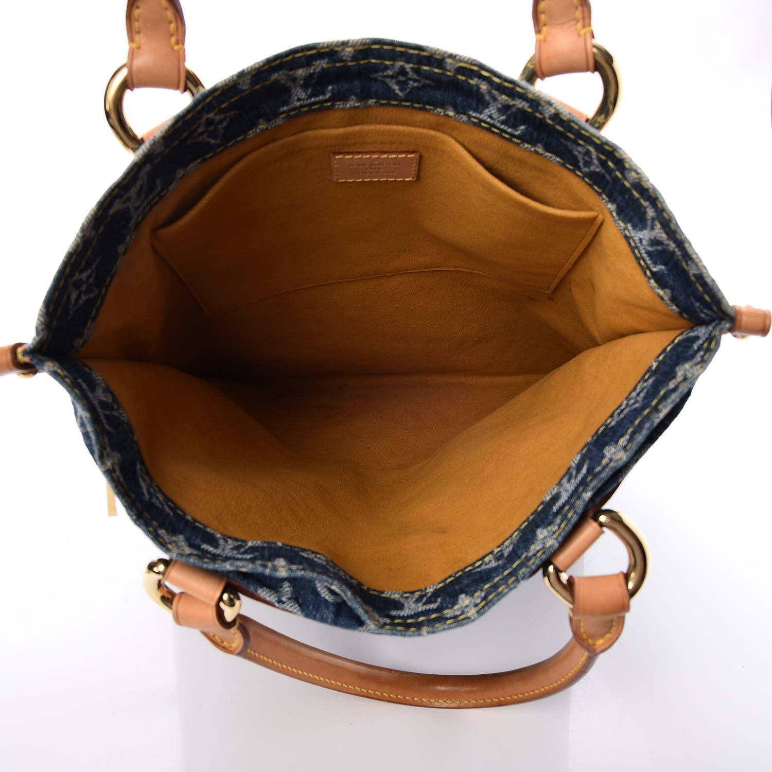 Louis Vuitton Monogram Denim Sac Plat Blue 5 of 7