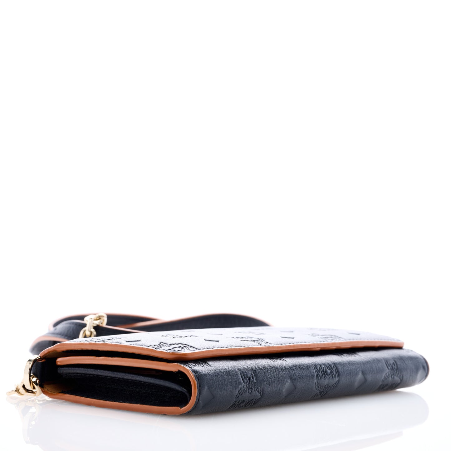 Calfskin Ottomar Aren Crossbody Wallet Black