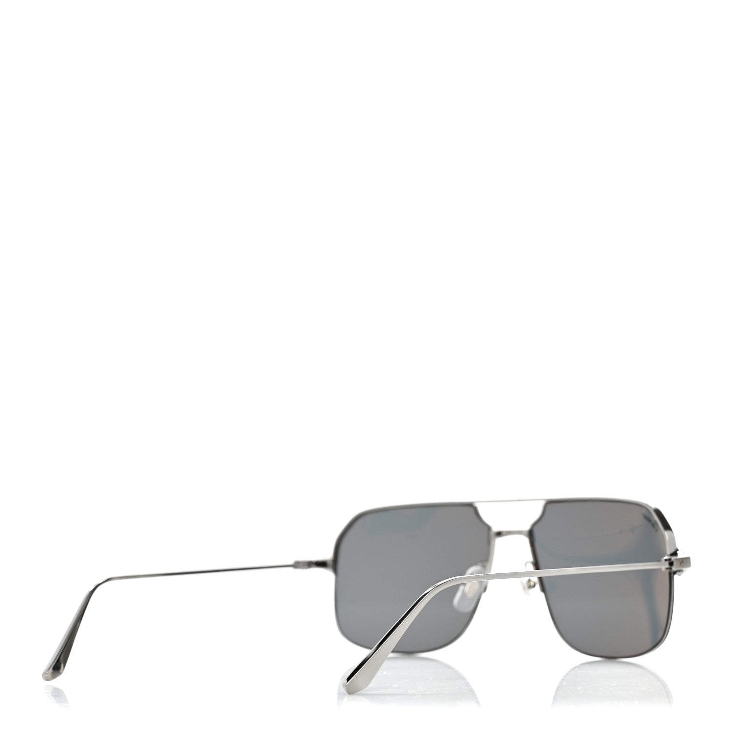 Cartier Metal Santos De Cartier Aviator Sunglasses CT0230S Silver 4 of 9