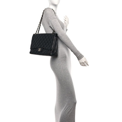 Chanel Caviar Quilted Maxi Single Flap Black 2 of 11