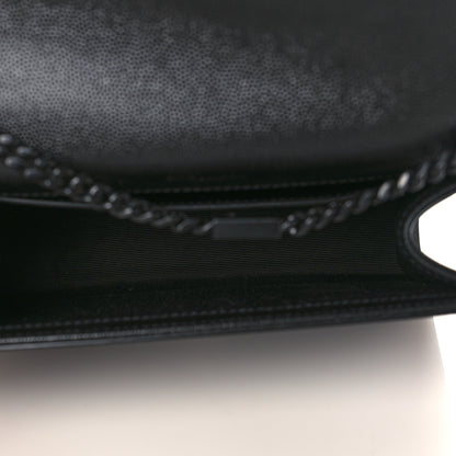 Saint Laurent Grain De Poudre Small Monogram Kate Satchel Black 4 of 7