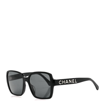 Chanel Acetate Square Sunglasses 5408-A Black 1 of 8