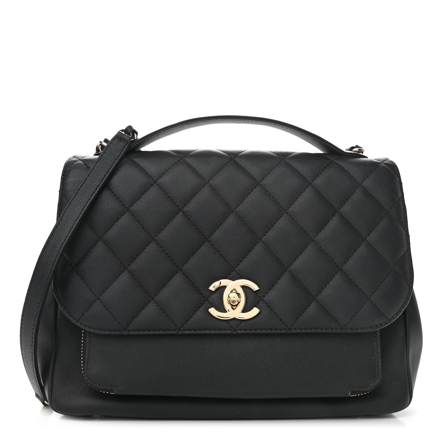 Chanel Caviar Quilted Large Business Affinity Flap Black 1 of 11