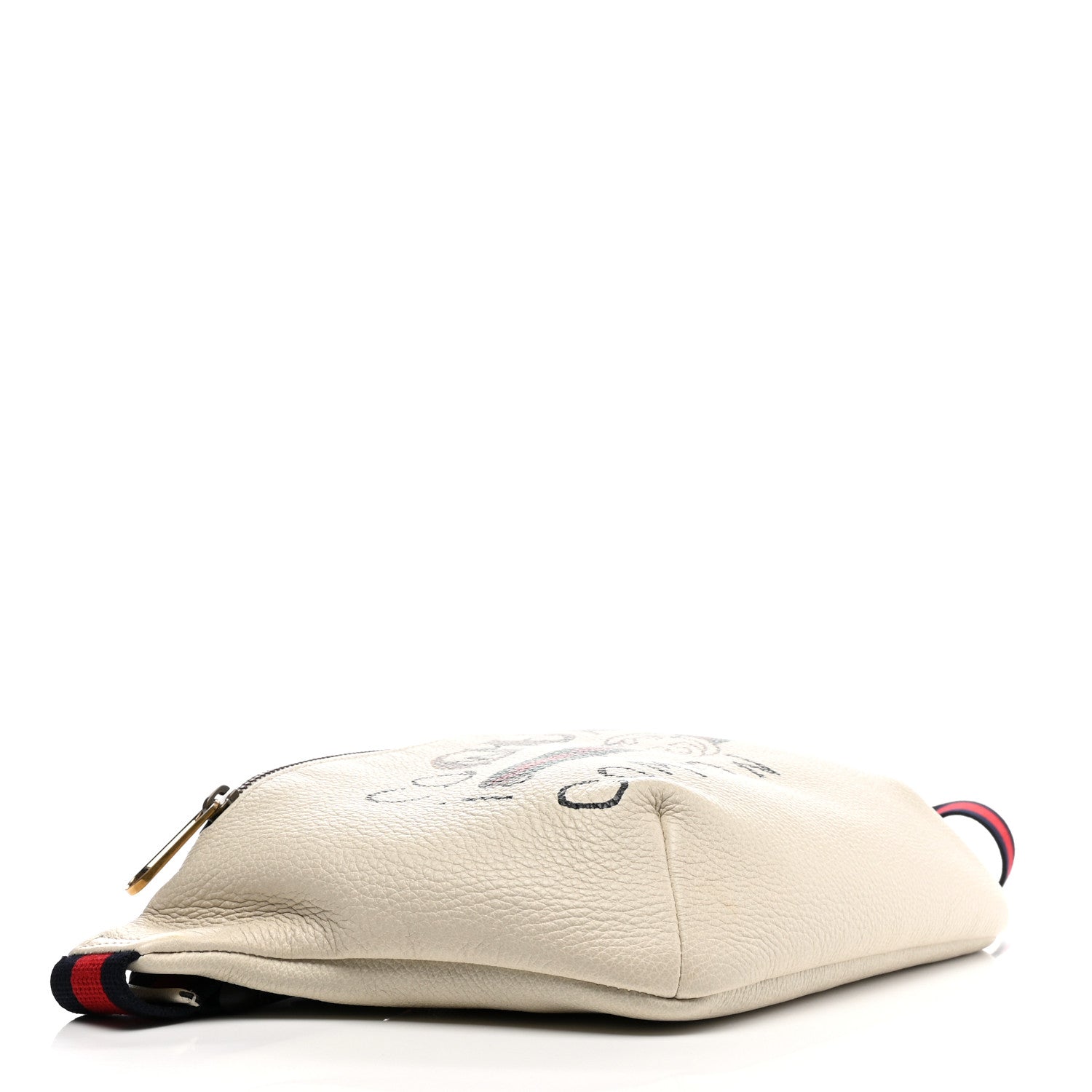 Gucci Grained Calfskin Coco Capitan Logo Belt Bag White 4 of 10