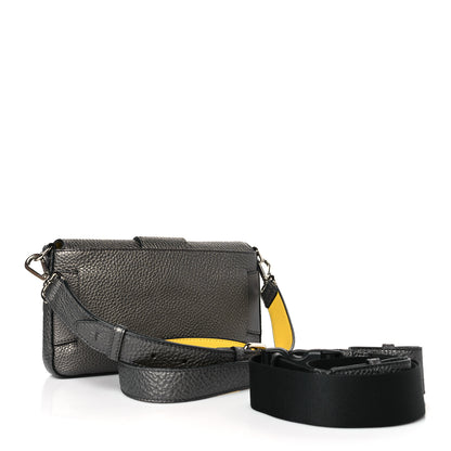 Fendi Cuoio Romano Lux Enamel Selleria Belt Baguette Bag Graphite 3 of 9