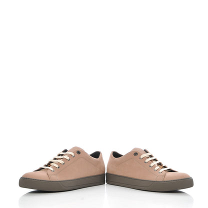 Lanvin Mens Nubuck Contrast Sole Sneakers 7 Pale Pink 6 of 10