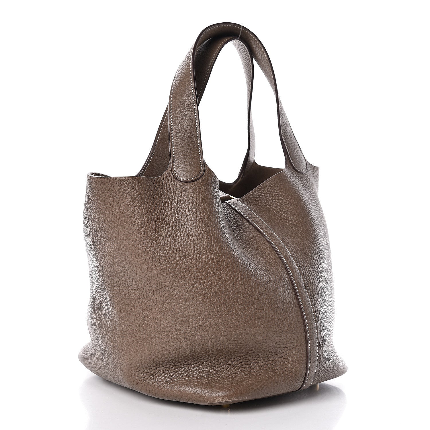 Hermes Taurillon Clemence Picotin Lock 22 MM Etoupe 3 of 10