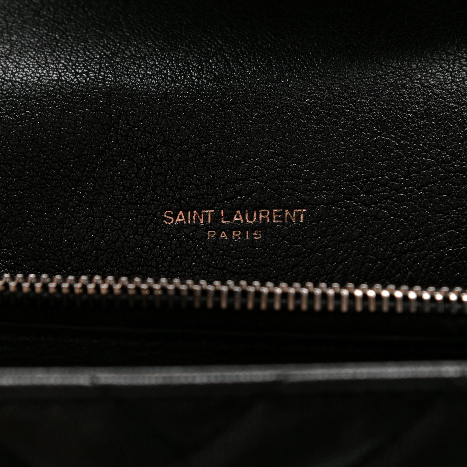 Saint Laurent Sheepskin Matelasse Chevron Monogram Medium College Bag Black 7 of 10