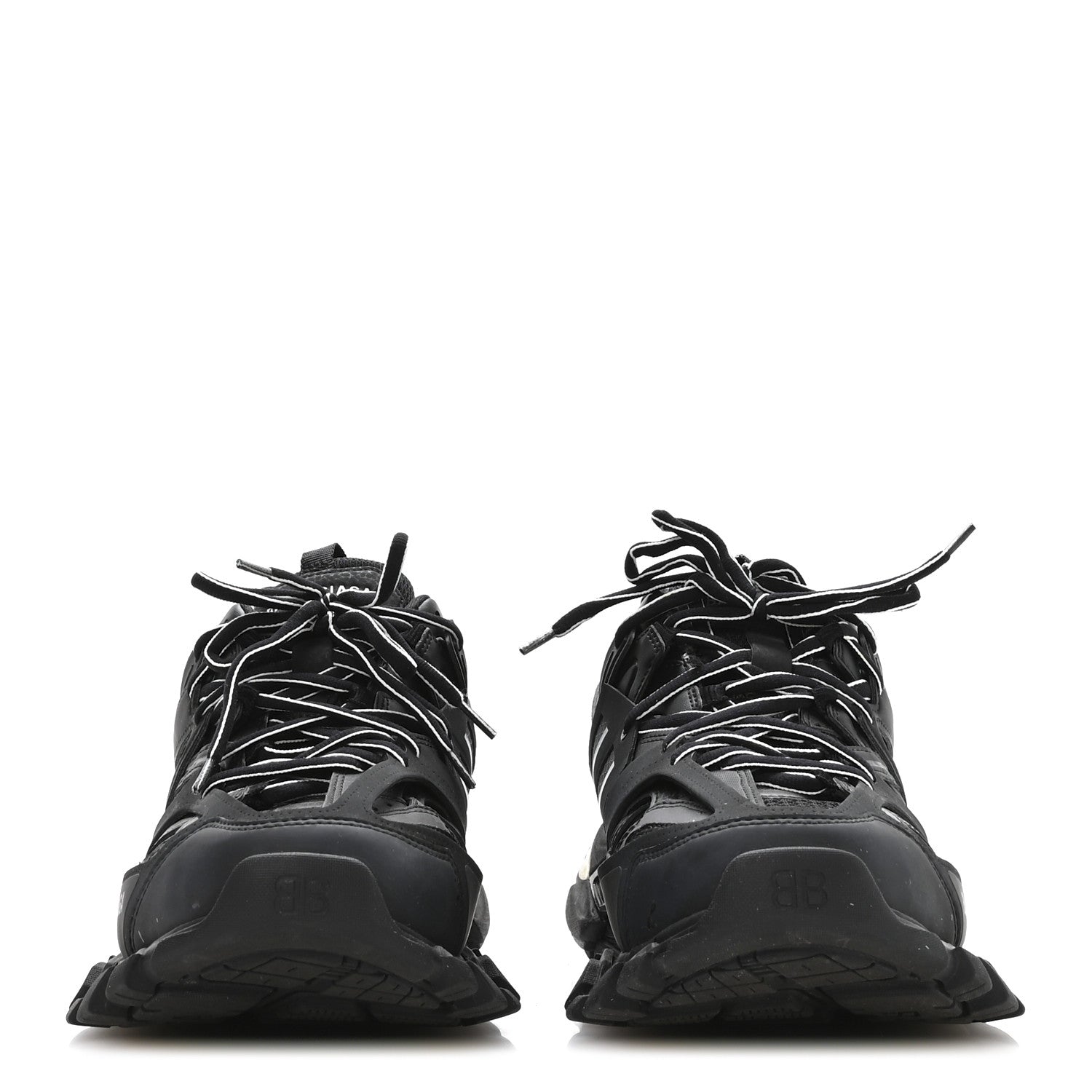 Balenciaga Mesh Nylon Mens Track Sneakers 42 Black 1855939