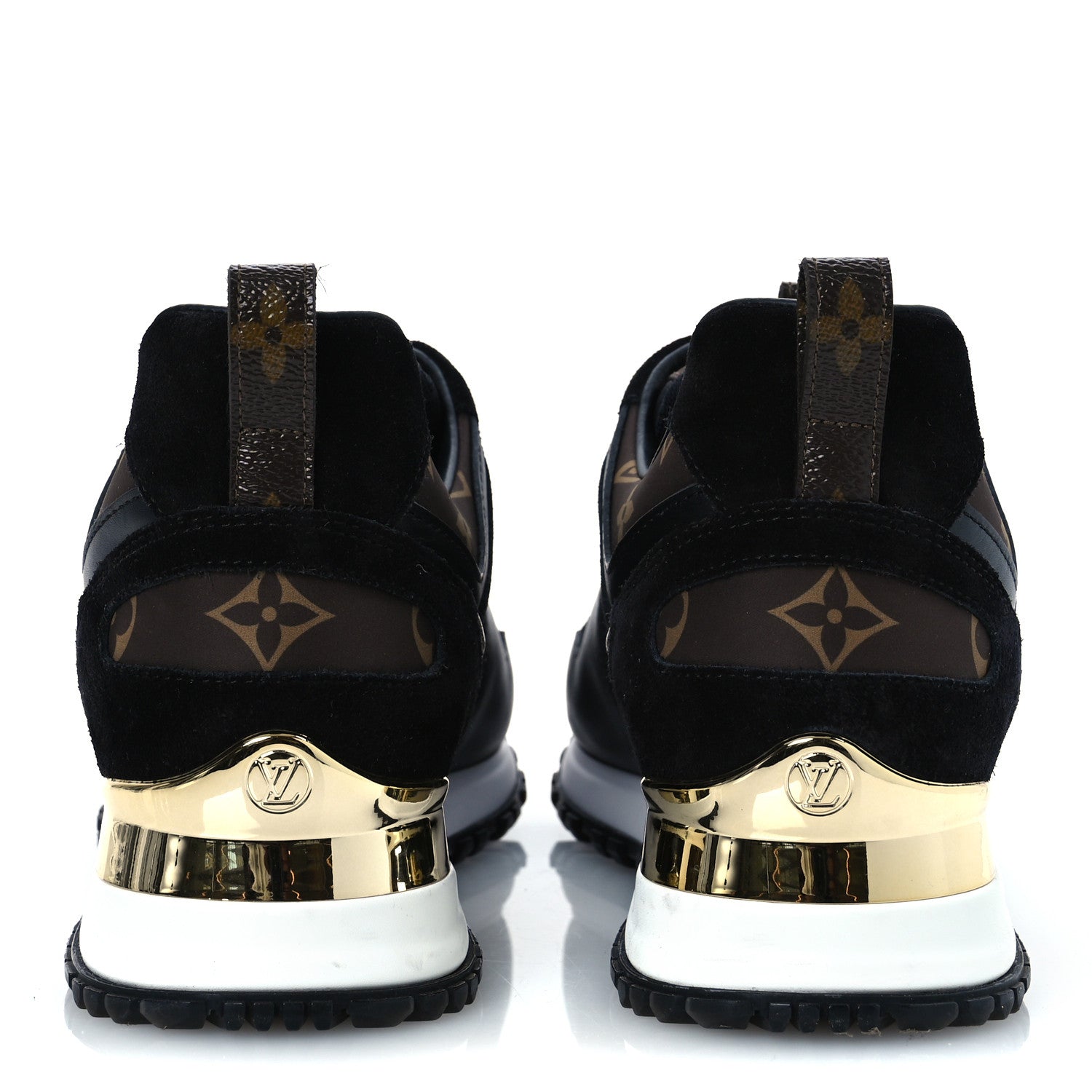 Louis Vuitton Suede Monogram Run Away Sneakers 36.5 Black 6 of 10