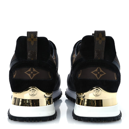 Louis Vuitton Suede Monogram Run Away Sneakers 36.5 Black 6 of 10
