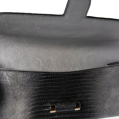 Saint Laurent Ombre Lizard Muse Clutch Silver 11 of 14