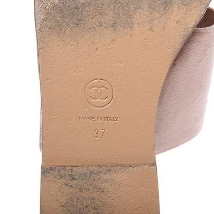Chanel Velvet Chain Mule Sandals 37 Pink 7 of 10