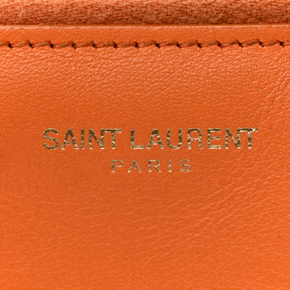 Saint Laurent Calfskin Classic Y Ligne Wallet Orange 6 of 14