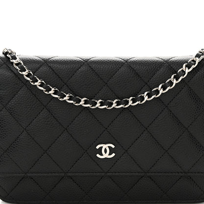 Chanel Caviar Quilted Wallet on Chain WOC Black 9 of 14