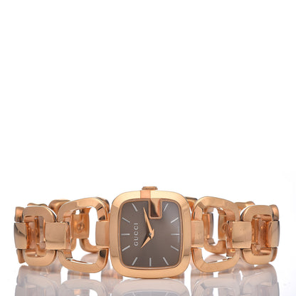 Gucci Stainless Steel 24mm G-Gucci Square Quartz Watch Brown 3 of 6