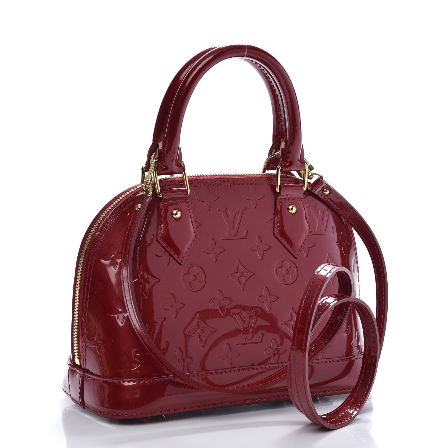 Louis Vuitton Vernis Alma BB Pomme D'Amour 3 of 10