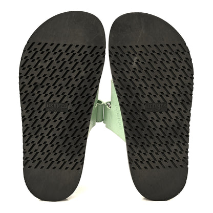 Hermes Epsom Womens Chypre Sandals 35 Vert Jade 6 of 10