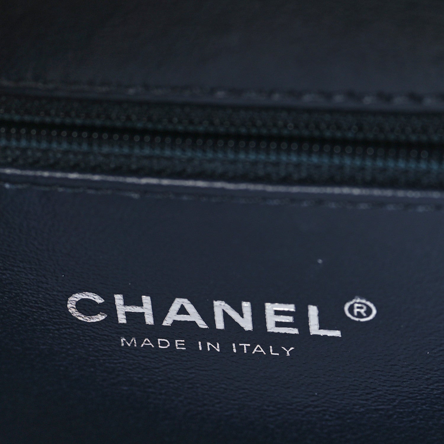 Chanel Iridescent Caviar Quilted Medium CC Filigree Vanity Case Dark Turquoise 6 of 9
