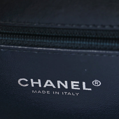 Chanel Iridescent Caviar Quilted Medium CC Filigree Vanity Case Dark Turquoise 6 of 9