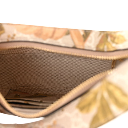 Gucci GG Supreme Monogram Water Flora Web Mini Ophidia Half Moon Hobo Beige White Multicolor 5 of 9