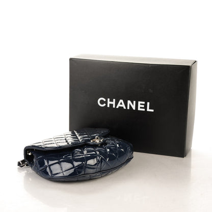 Chanel Patent Calfskin Quilted Medium Bubble CC Flap Dark Navy 4 of 7