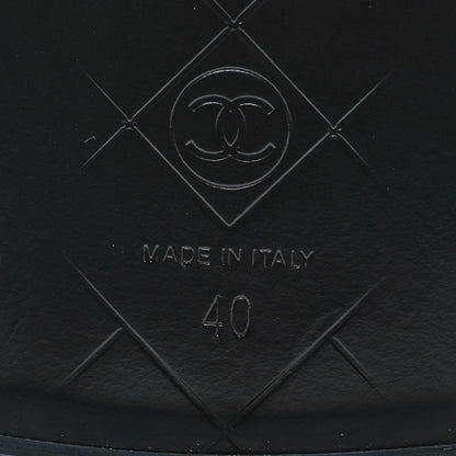 Chanel Lambskin Quilted CC Turnlock Loafers 40 Black 7 of 8