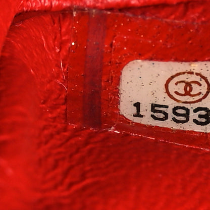Chanel Lambskin Quilted Double Mini Flap Crossbody Red 12 of 13