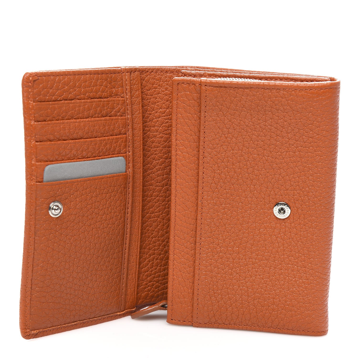 Mulberry Soft Grain Calfskin French Purse Wallet Pumpkin 5 of 8