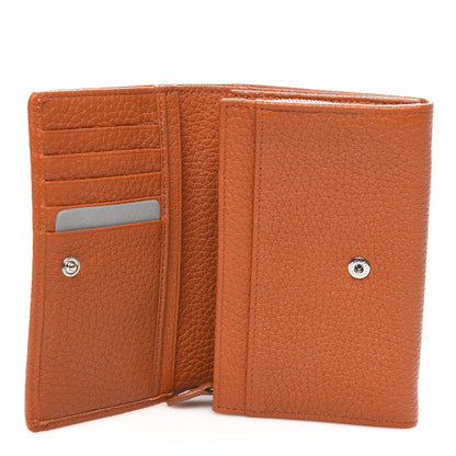 Mulberry Soft Grain Calfskin French Purse Wallet Pumpkin 5 of 8