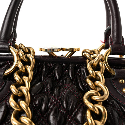 Marc Jacobs Calfskin Quilted Stam Plum 7 of 9