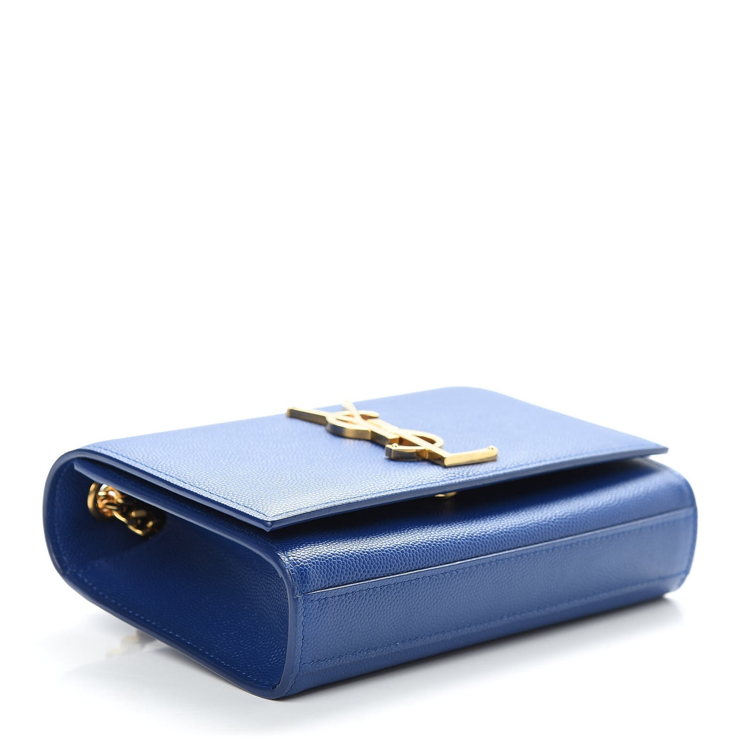Grain De Poudre Small Classic Monogram Kate Satchel Royal Blue
