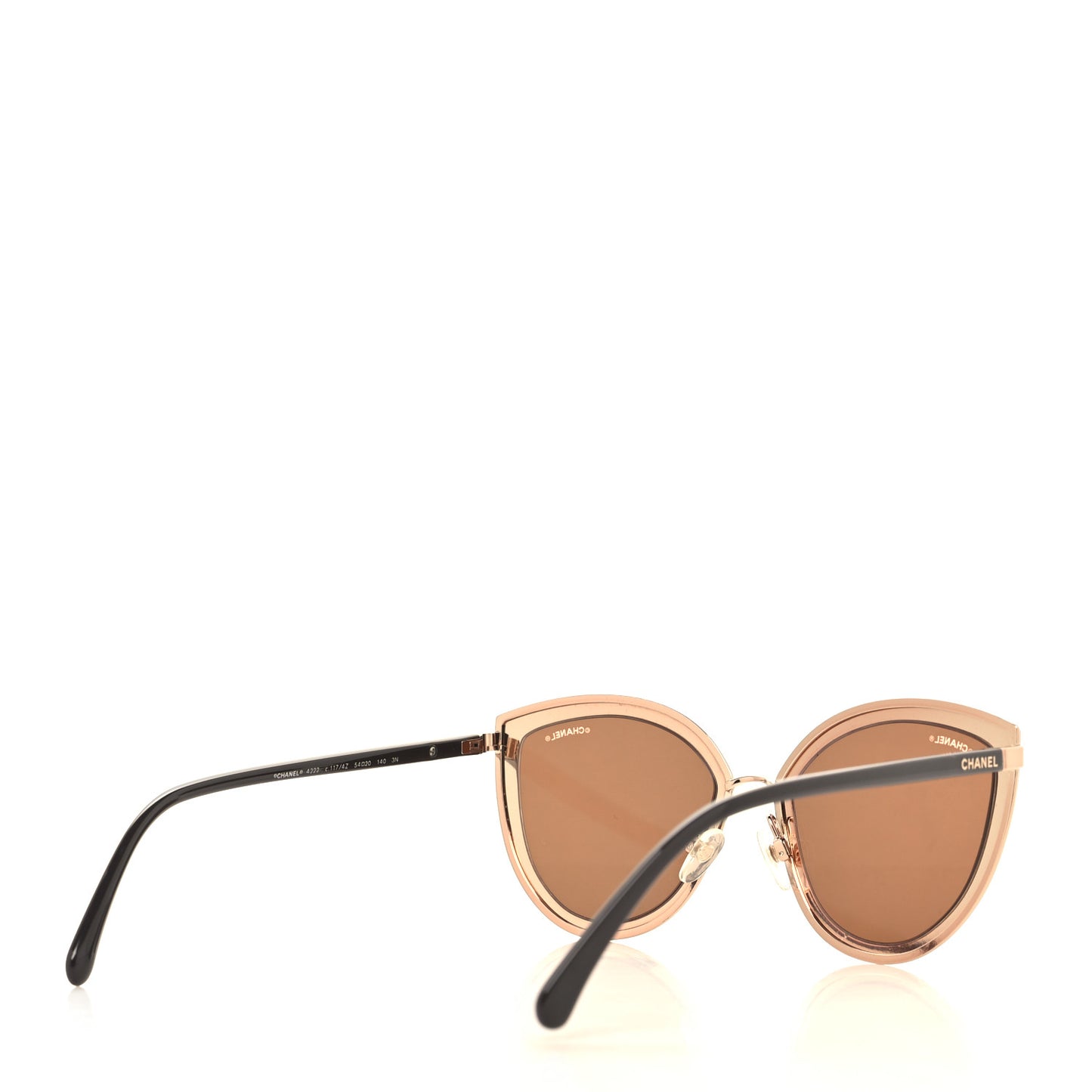 Metal Cat Eye Sunglasses 4222 Light Pink