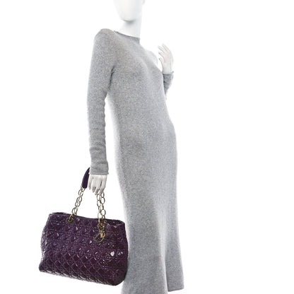 Christian Dior Patent Cannage Large Dior Soft Shopping Tote 2 of 15