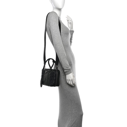 Prada Nappa Antique Medium Re-Edition 2001 Two Handle Bag Black 2 of 12