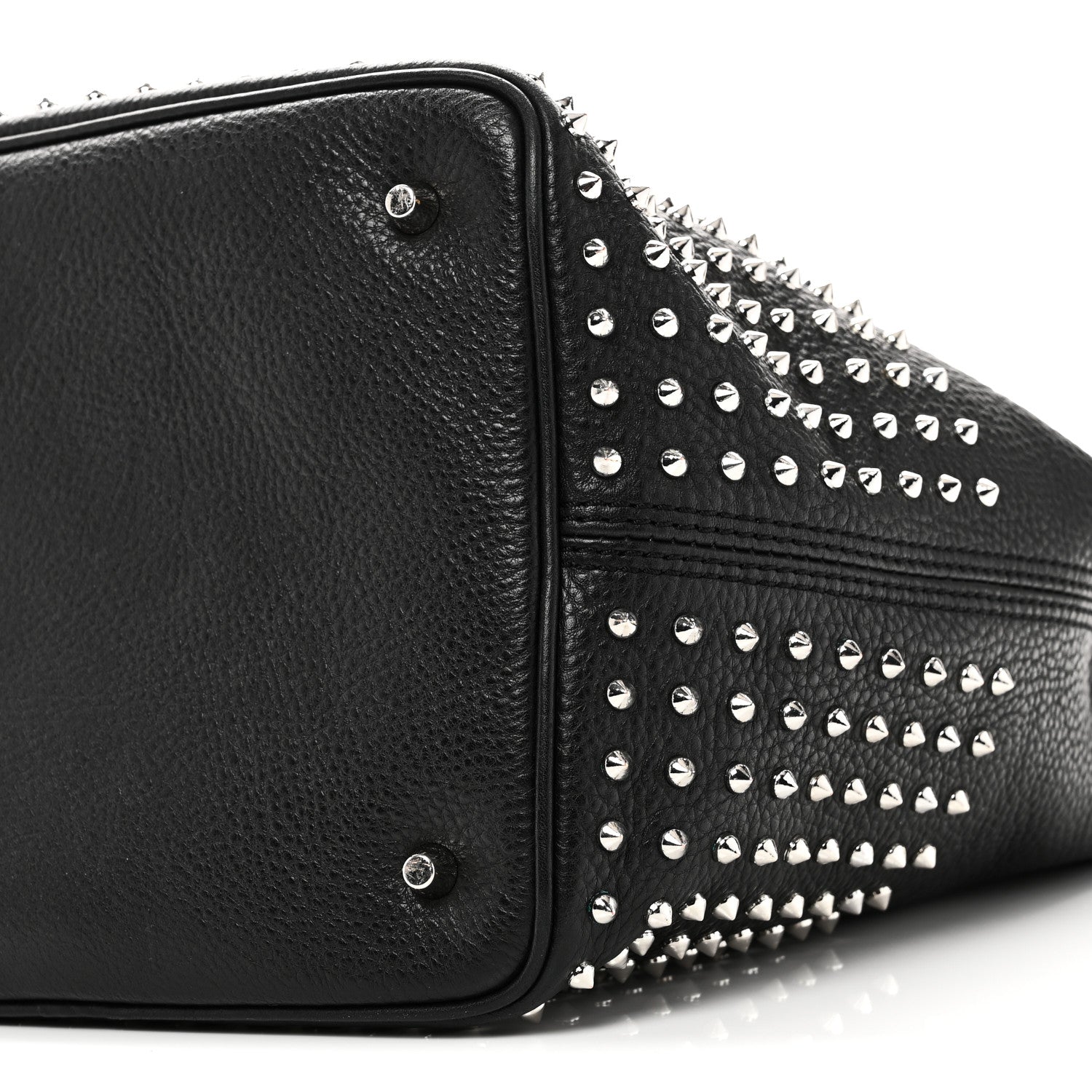 Burberry Calfskin Studded Medium Susanna Hobo Black 9 of 9