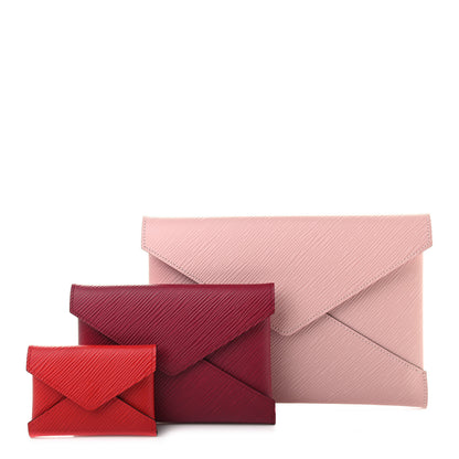 Louis Vuitton Epi Kirigami Pochette Set Rose Ballerine Fuchsia Coquelicot 1 of 8